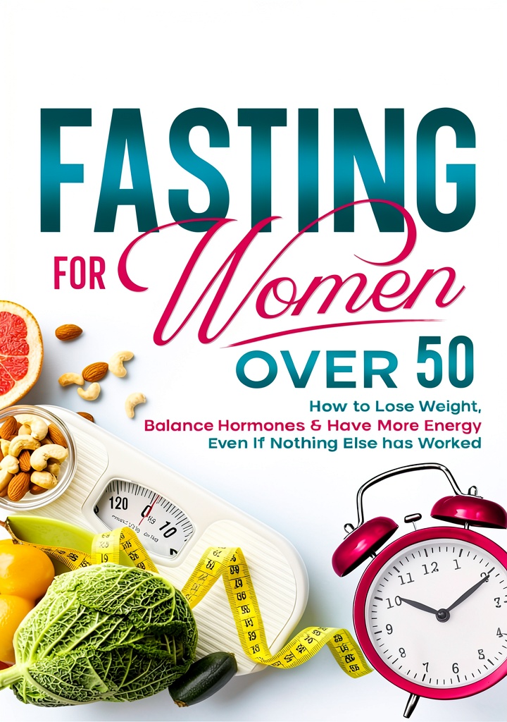 Intermittent Fasting Kindle book cover showcasing health themes