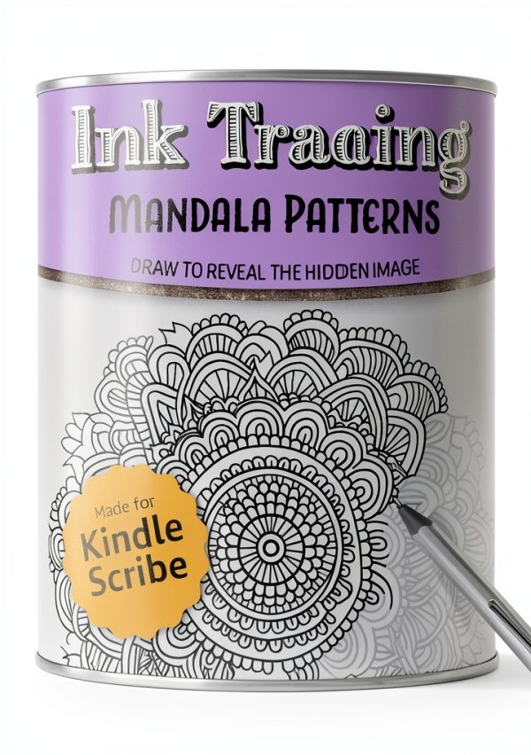 Ink Tracing Coloring Book Kindle Print Replica-0