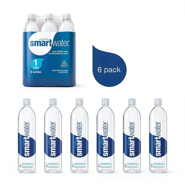 Smartwater Vapor Distilled Water 1L Bottles Coca-Cola-3
