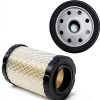 HOODELL 796031 Air Filter with Tune Up Kit, Compatible with 591334 492932 696854, John Deere D100 D110 D125 D130, Husqvarna YTH22V46, Lawn Mower Oil Filter-5