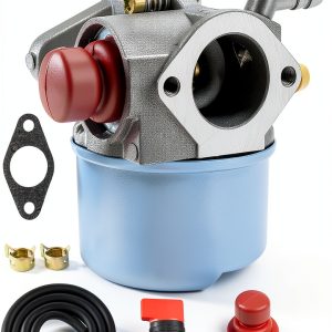 Panari OHH60 OHH55 Carburetor Kit for Tecumesh 6.5HP 5.5HP 5HP OH195EA OHH65 OHH50 OHH55 OHH60 Engine Lawn Mower Carburetor Parts Replace 640004 640025 640014 640017 Tecumesh Carb-0