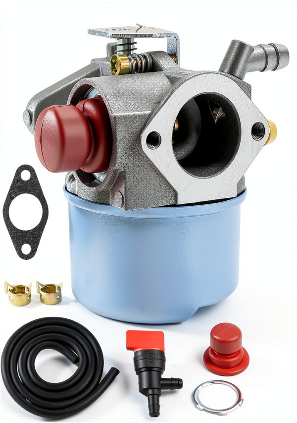 Panari OHH60 OHH55 Carburetor Kit for Tecumesh 6.5HP 5.5HP 5HP OH195EA OHH65 OHH50 OHH55 OHH60 Engine Lawn Mower Carburetor Parts Replace 640004 640025 640014 640017 Tecumesh Carb-0