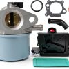 799868 Carburetor for BS 498170 498254 497314 6.5HP 6.75 HP Engine Carb for Craftsman Lawn Mower Weed Wacker Splitter with Air Filter Cleaner Base-0