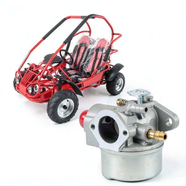Panari OHH60 OHH55 Carburetor Kit for Tecumesh 6.5HP 5.5HP 5HP OH195EA OHH65 OHH50 OHH55 OHH60 Engine Lawn Mower Carburetor Parts Replace 640004 640025 640014 640017 Tecumesh Carb-6