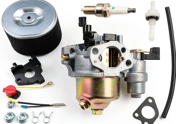 Ruma Adjustable Carburetor Air Filter Spark Plug Kit for Honda GX240 GX270 Engine-0