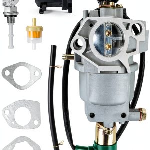 Carburetor Carb for Wen Power Pro 56551 56680 56682 5500 6800 7000E 9000E R390 389CC 390CC 13HP Generator with Fuel Shutoff Valve Line Gasket-0